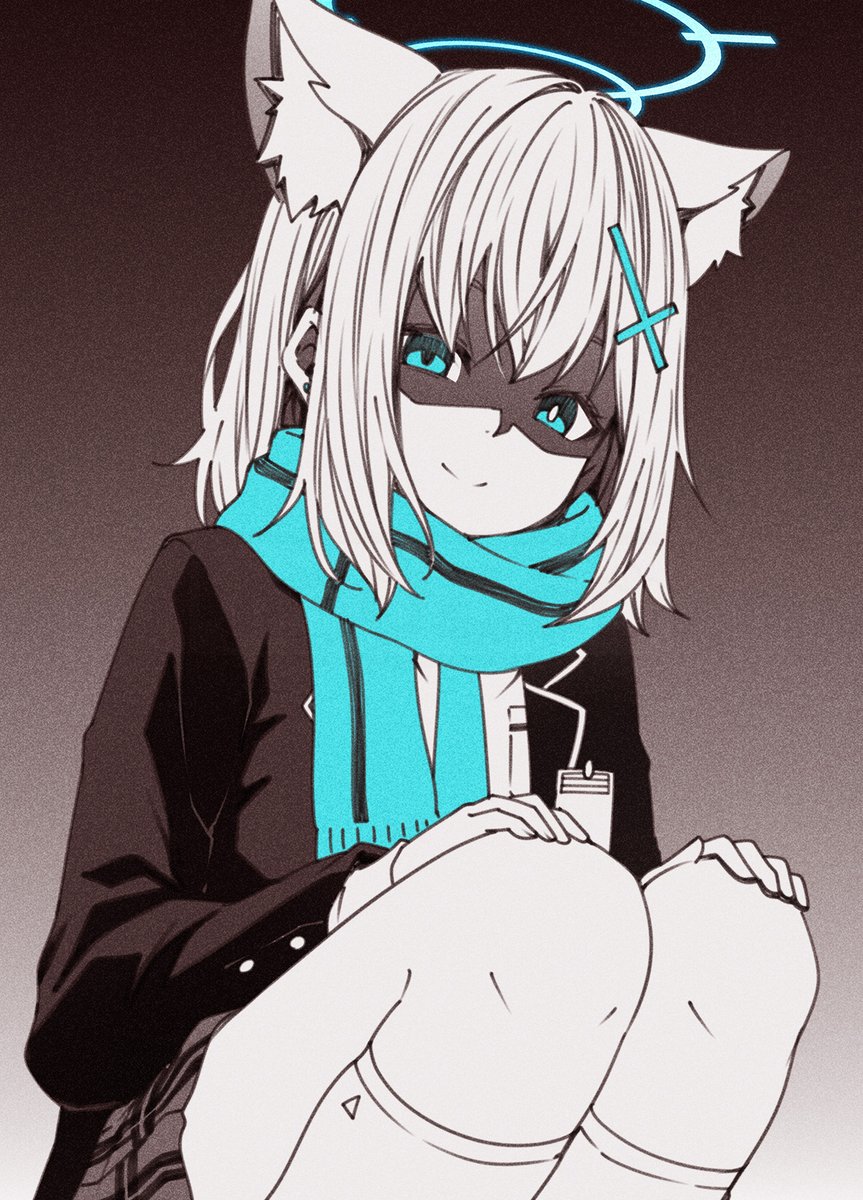 砂狼シロコ(ブルアカ) 「ラクガキシロコ #ブルアカ #BlueArchive」|こうじ＠漫画作画担当のイラスト