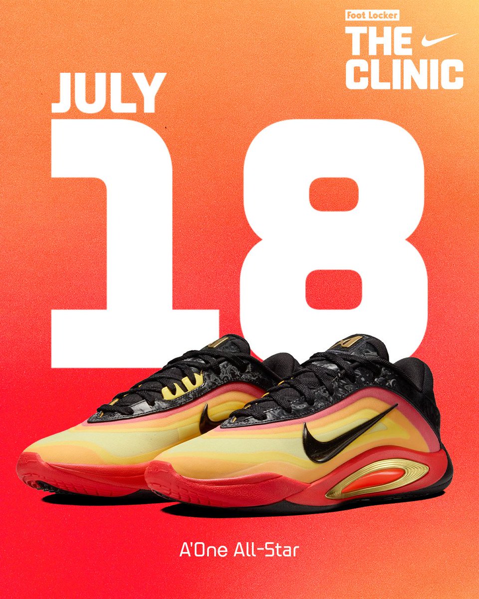 footlocker's tweet image. Things are heating up in Indy. 🔥
Slide to our Hardwood House pop-up in Indy to cop the A'One 'Supernova' and the Sabrina 3 'Bring the Heat'.