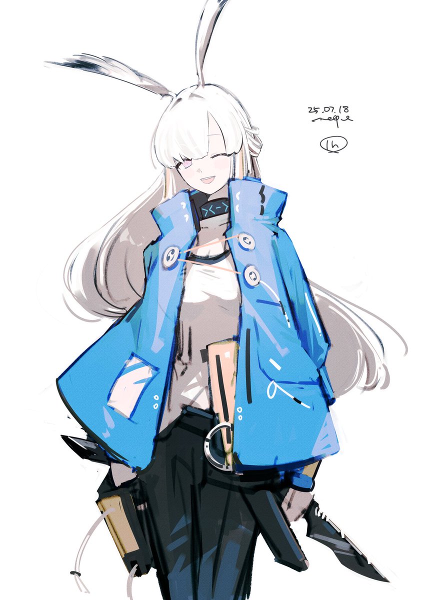 mep400's tweet image. #アークナイツ版深夜の真剣お絵かき60分一本勝負