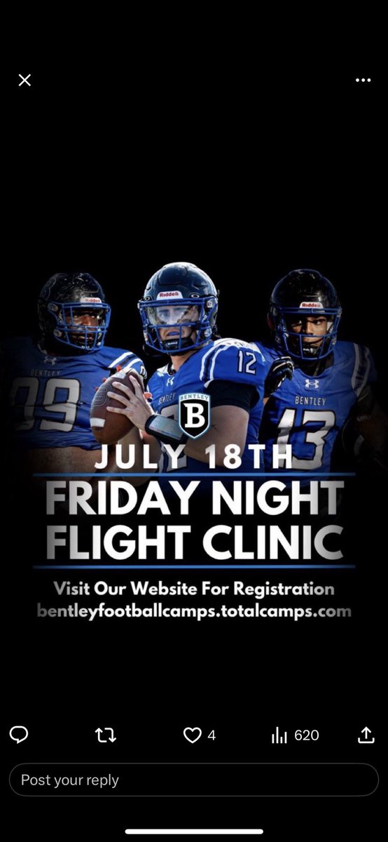 Joe_Henry12's tweet photo. I can’t wait to compete today at Bentley University! @JeffMoorzzy32 @Coach_OOmoyeni @TheCoachGriggs @CoachGeno_ @CJScarpaIII @FootballBentley https://t.co/bJEiDPYXn9