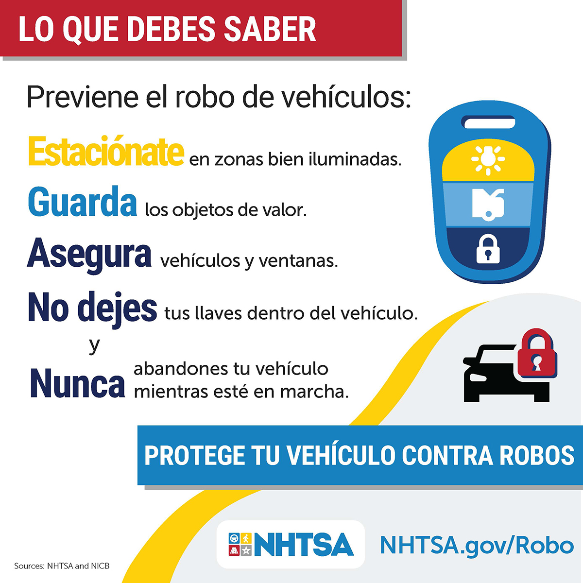 dcdmv's tweet image. A moment of carelessness can cost you your CAR or belongings. 🔒 Lock your car, and 🔑 take your keys with you.
Un momento de descuido podría costarte tu VEHÍCULO o tus pertenencias. 🔒Cierra tu vehículo con llave y🔑 no dejes tus llaves dentro del vehículo.