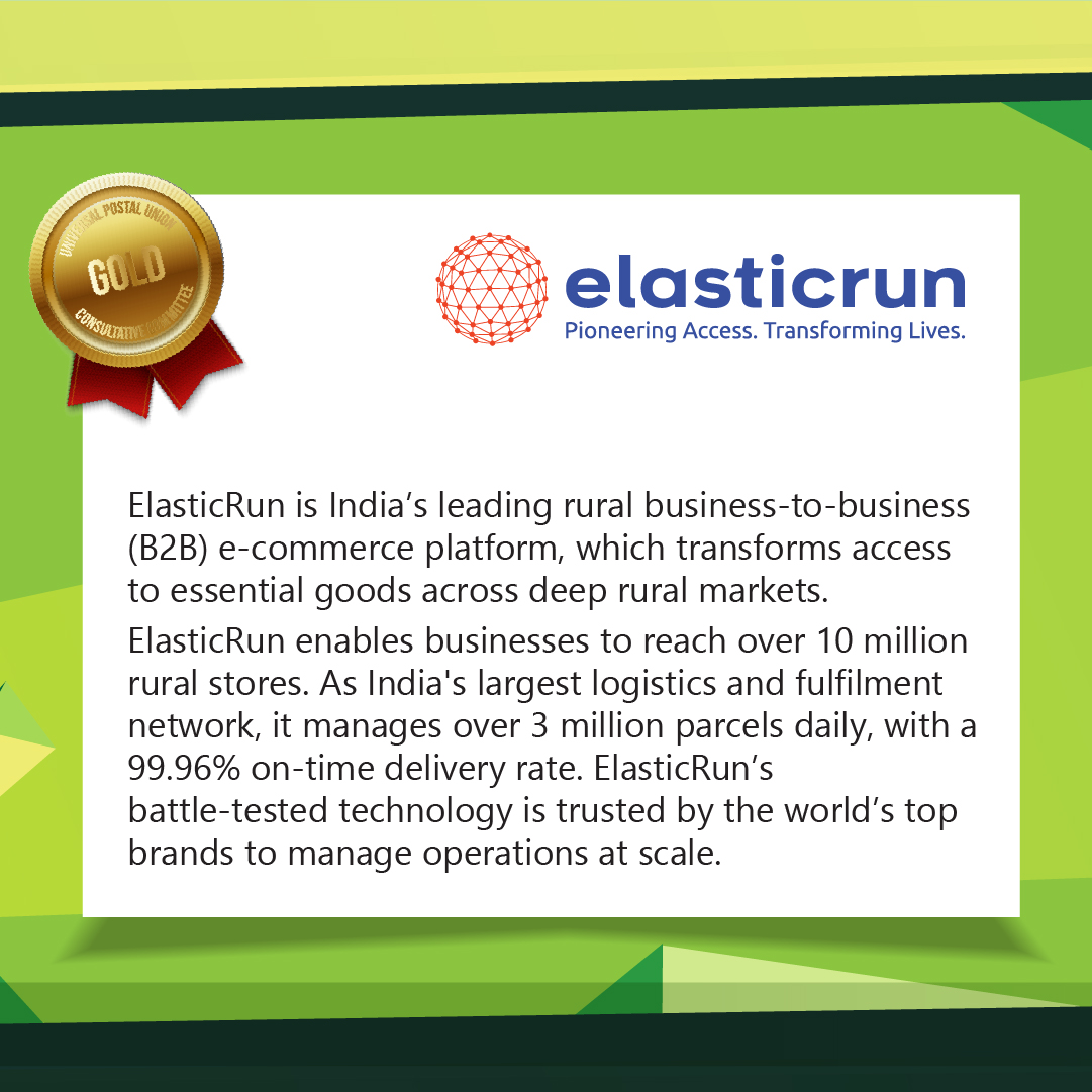 Universal Postal Union (@upu_un) on Twitter photo UPU is pleased to announce that ElasticRun (<a href="/elastic_run/">ElasticRun</a>), India's leading rural business-to-business (B2B) e-commerce platform, has joined the UPU #ConsultativeCommittee (CC) as a new gold member.
🔗 More about the UPU CC & how to join: bit.ly/3tidtL8 UPU is pleased to announce that ElasticRun (<a href="/elastic_run/">ElasticRun</a>), India's leading rural business-to-business (B2B) e-commerce platform, has joined the UPU #ConsultativeCommittee (CC) as a new gold member.
🔗 More about the UPU CC & how to join: bit.ly/3tidtL8