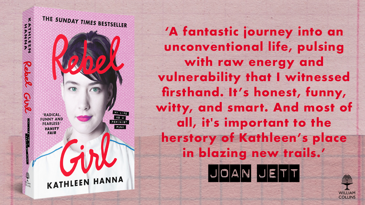 WmCollinsBooks's tweet image. ‘Everything I hoped for and more’⭐⭐⭐⭐⭐
‘Inspiring in all kinds of unexpected ways’ ⭐⭐⭐⭐⭐
‘Kick ass’ ⭐⭐⭐⭐⭐
Have you read REBEL GIRL yet? Discover the Sunday Times bestselling memoir from @kathleenhanna that readers can't stop talking about.
Out now in paperback.