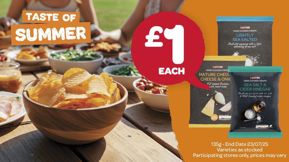 SPARintheUK's tweet image. Big flavour. Serious crunch. Perfect for summertime snacking!

#ThereForYou