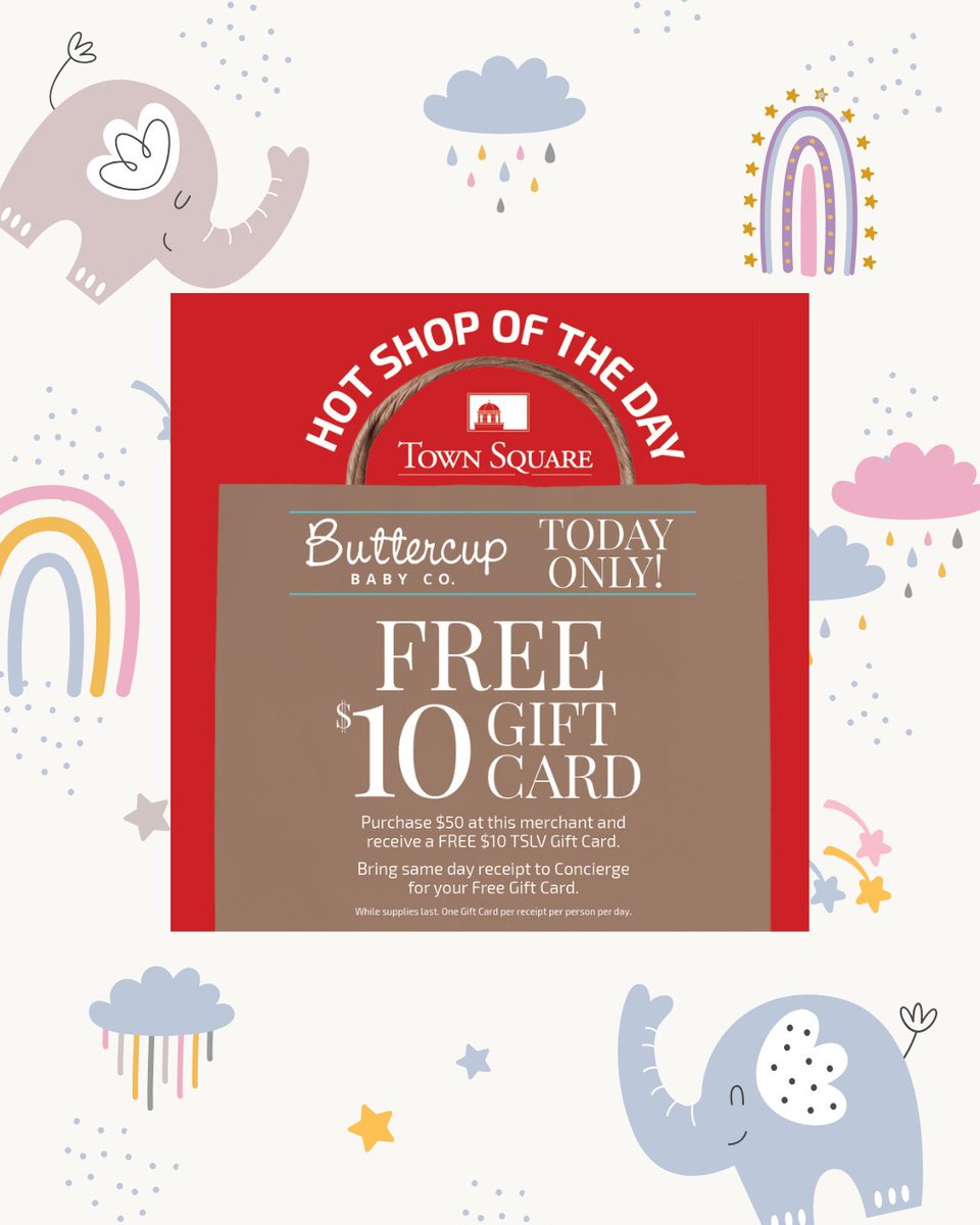 Buttercup Baby Co. is our Hot Shop of the Day! 🎉 Spend $50 today and receive a free $10 TSLV gift card—don’t miss out!