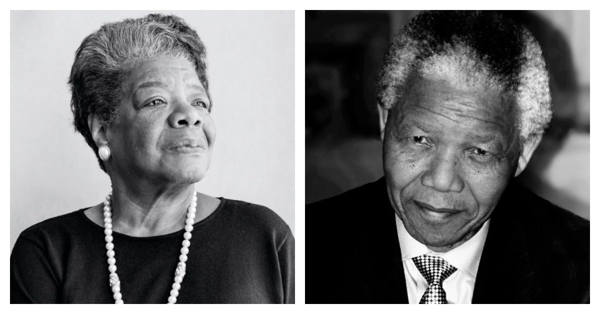 DrMayaAngelou's tweet image. “No sun outlasts its sunset, but it will rise again and bring the dawn.” — Dr. Maya Angelou
Today, we honor Nelson Mandela. #MandelaDay asks us to give 67 minutes of service — one for each year he fought for justice.
💬 What will you do with your 67 minutes?
#MayaAngelou