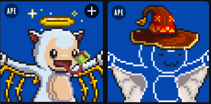 _GrayDuck's tweet image. Just landed two @nightglyders Grails
😇 Holy Halo | Sparky Skeleton Wings | Tasty Taunt
🧙♂️ Invisible Ink | Crimson Caster
I’m stacking heat — now I wanna see yours.
Show me your best Glyder traits 👇
@apecoin @ApeChainHUB