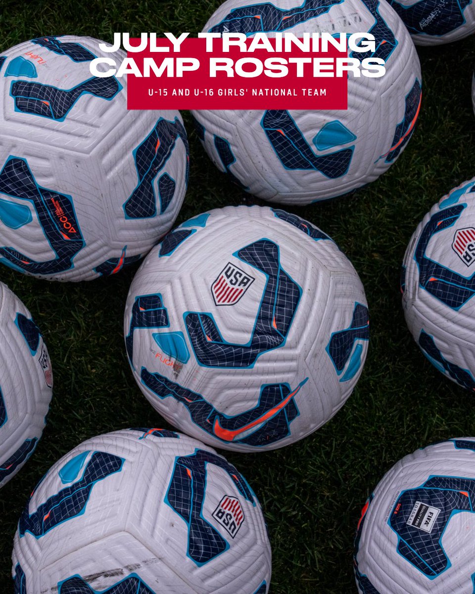 USYNT's tweet image. The #U15GNT and #U16GNT have announced their rosters ahead of their July camps in Carson, California.
🔗 ussoc.cr/julyu15u16