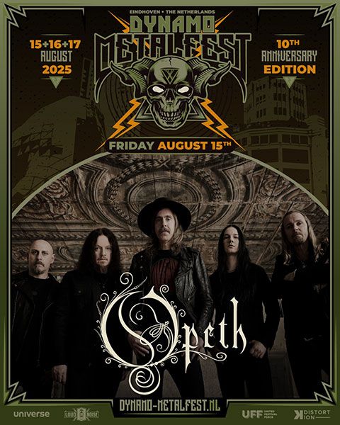 Swedish prog metal icons <a href="/OfficialOpeth/">Opeth</a> have been at the forefront of musical innovation for over 30 years. Frontman Mikael Åkerfeldt and his men promise an immersive, ominous and technically stunning show that will shake <a href="/dynamometalfest/">Dynamo Metal Fest</a> to its foundations this summer!