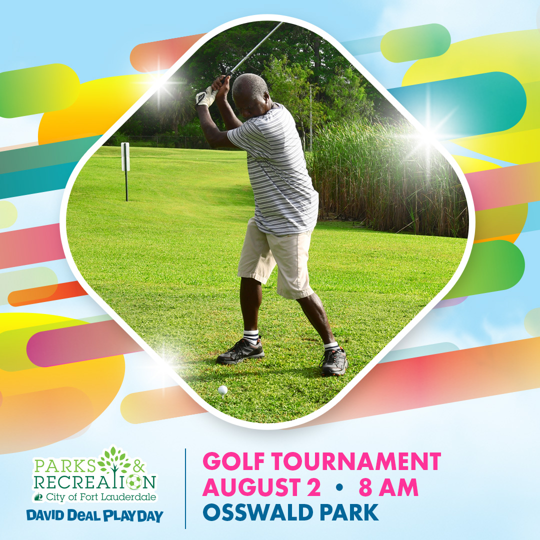 Tee off at the David Deal Playday Golf Tournament! ⛳ Join us for a 9-hole tournament honoring community legends, plus contests, refreshments, and more. Register at Osswald Park by July 26. Entry: $20. For more information, visit ftlcity.info/3GFF6og.

#WeAreFTL@ftlcitynews