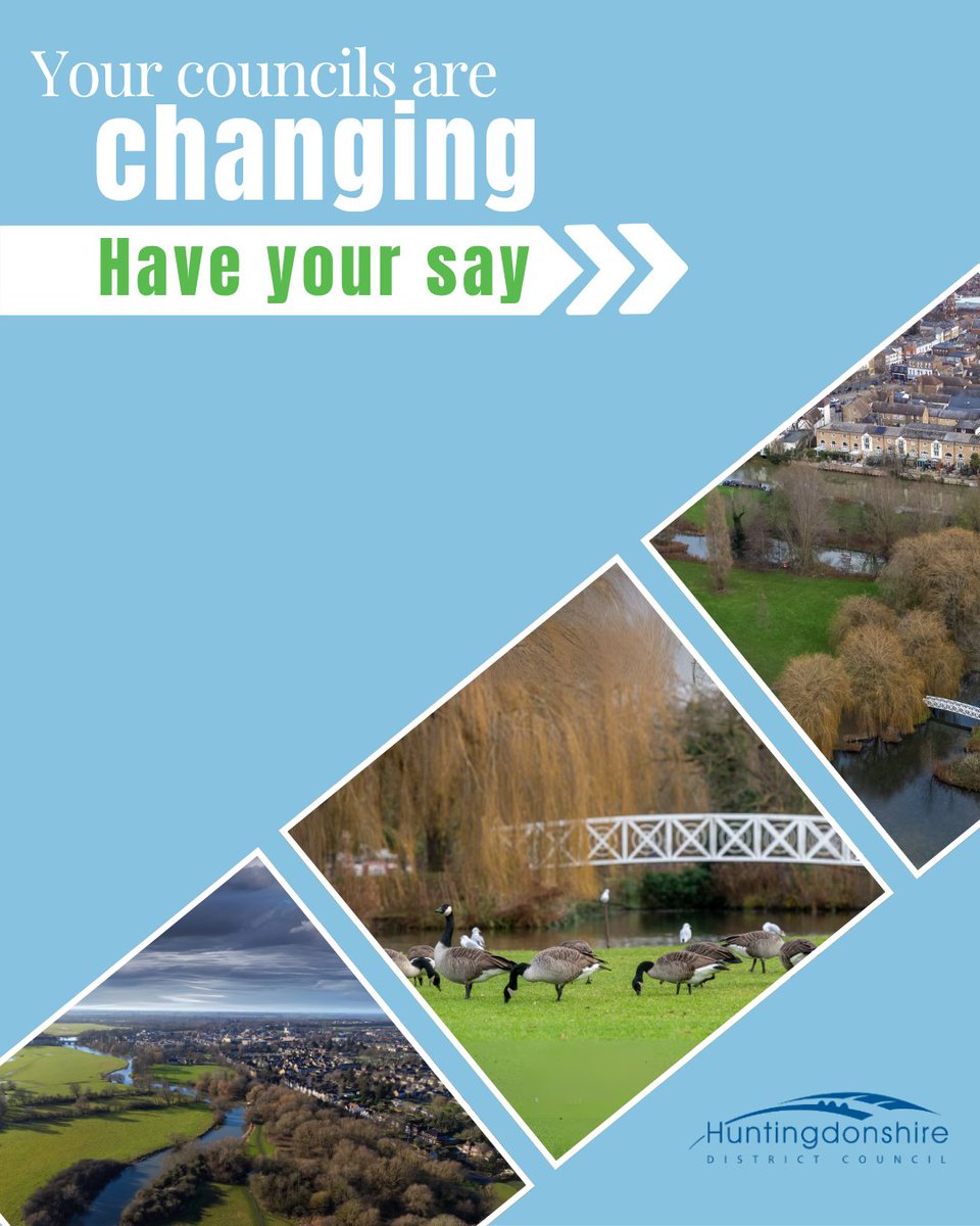 huntsdc's tweet image. The survey on local government reform in Cambridgeshire and Peterborough closes in two days. 

Don’t miss your opportunity to influence how services are delivered in your area. 

🡒 Submit your views now: orlo.uk/qQQa5
