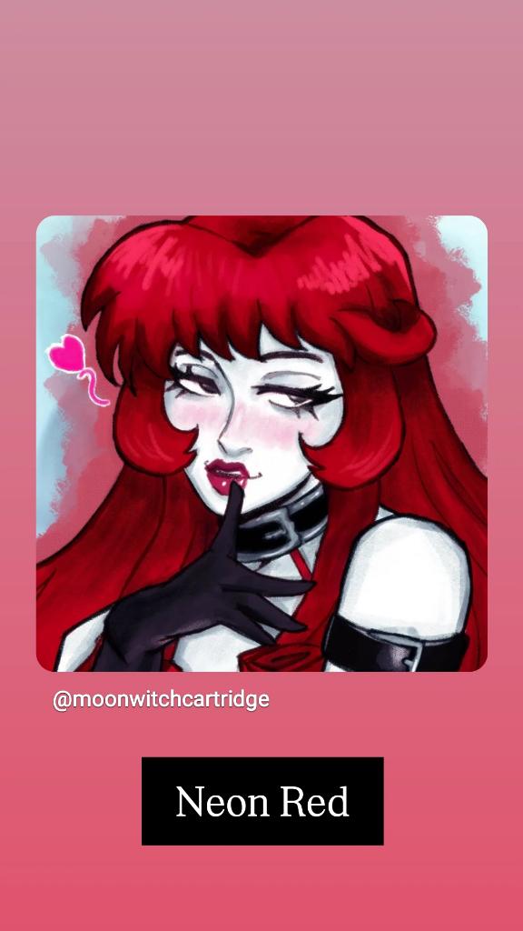 Fan Art Friday 🎨  Neon Red from the Neon White Game by @moonwitchcartridge
