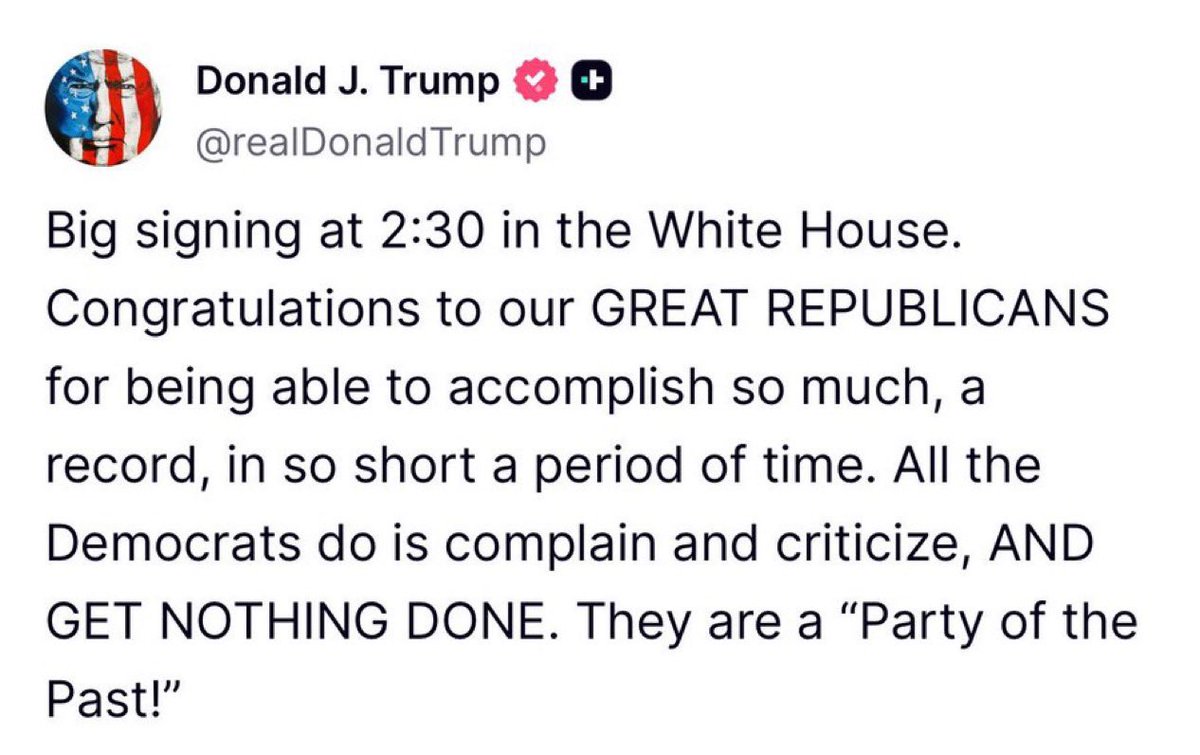 🚨BREAKING: President Trump is scheduled to sign the Crypto Genius Act into law today at 2:30 PM! 🇺🇸🦅

$RLUSD 🤝 #XRP