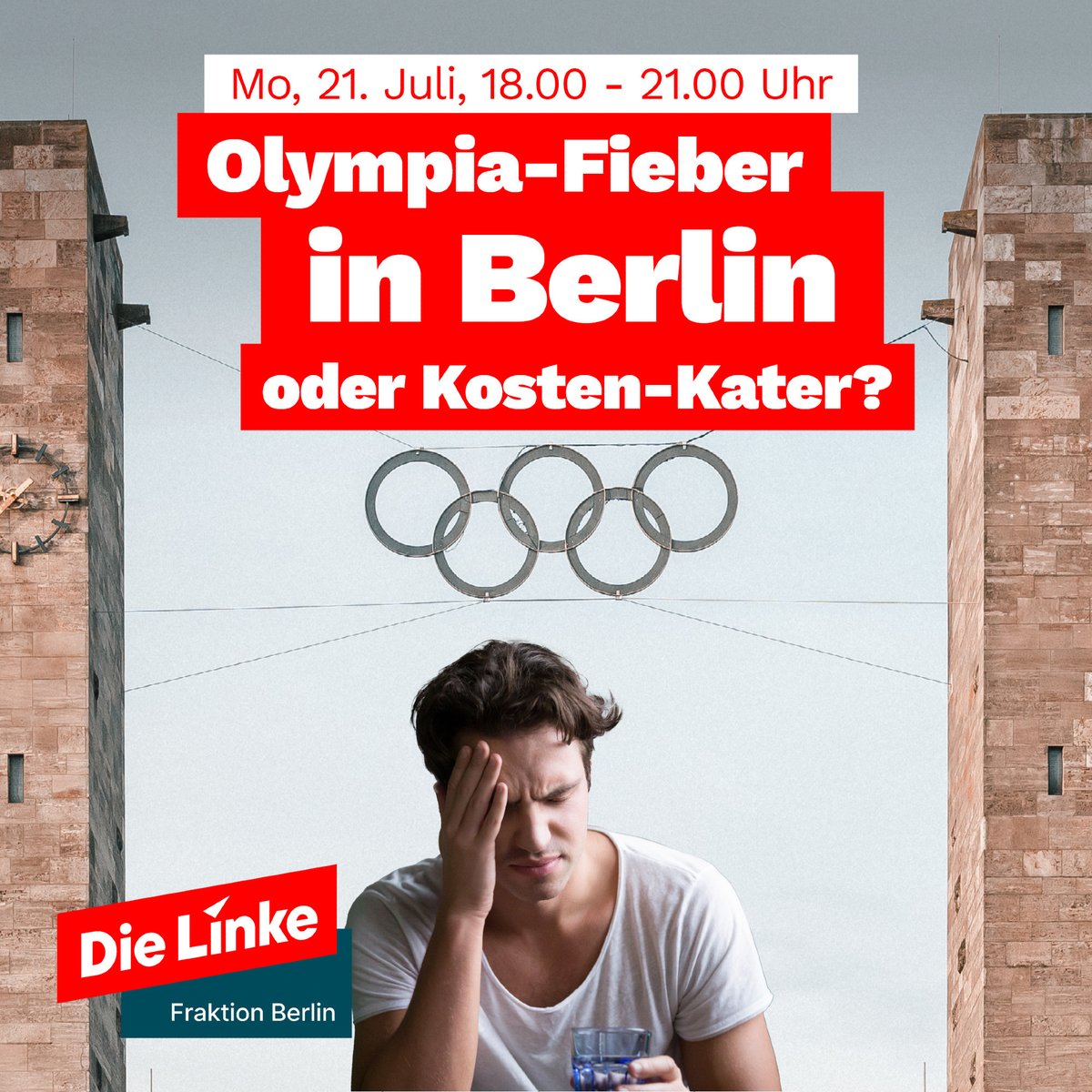 dielinkeberlin's tweet image. Während überall gekürzt wird, sollen Milliarden für die Spiele in Berlin ausgegeben werden 🤡 @LinksfraktionB diskutiert am Montag mit Gästen aus Paris & LA, über soziale und ökologische Auswirkungen von #NOlympia. Diskutiert mit, Stream gibt's auch: linksfraktion.berlin/themen/th/spor…