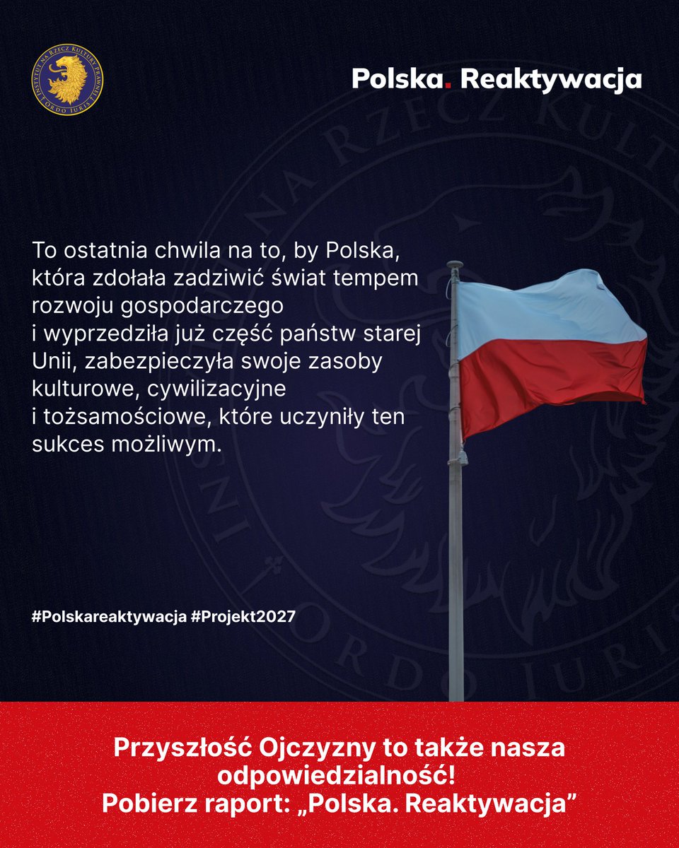 OrdoIuris's tweet image. ❌W obliczu zachwianej równowagi międzynarodowej i rosnącego sprzeciwu wobec ideologicznie motywowanej centralizacji Unii Europejskiej nie możemy być bierni. To moment decyzji – czas na projekt odnowy Polski. Po raz pierwszy od dekad otwiera się realna, choć krótkotrwała, szansa…