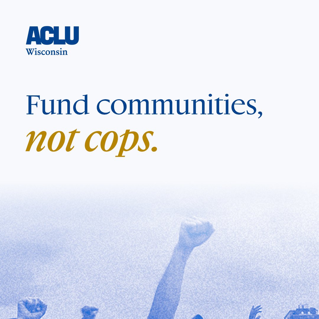 ACLUofWisconsin's tweet image. It's Milwaukee city budget season — and we deserve investment in community resources, not surveillance tech.
Get trained to fight the surveillance state at ACLU-WI.org/Events.