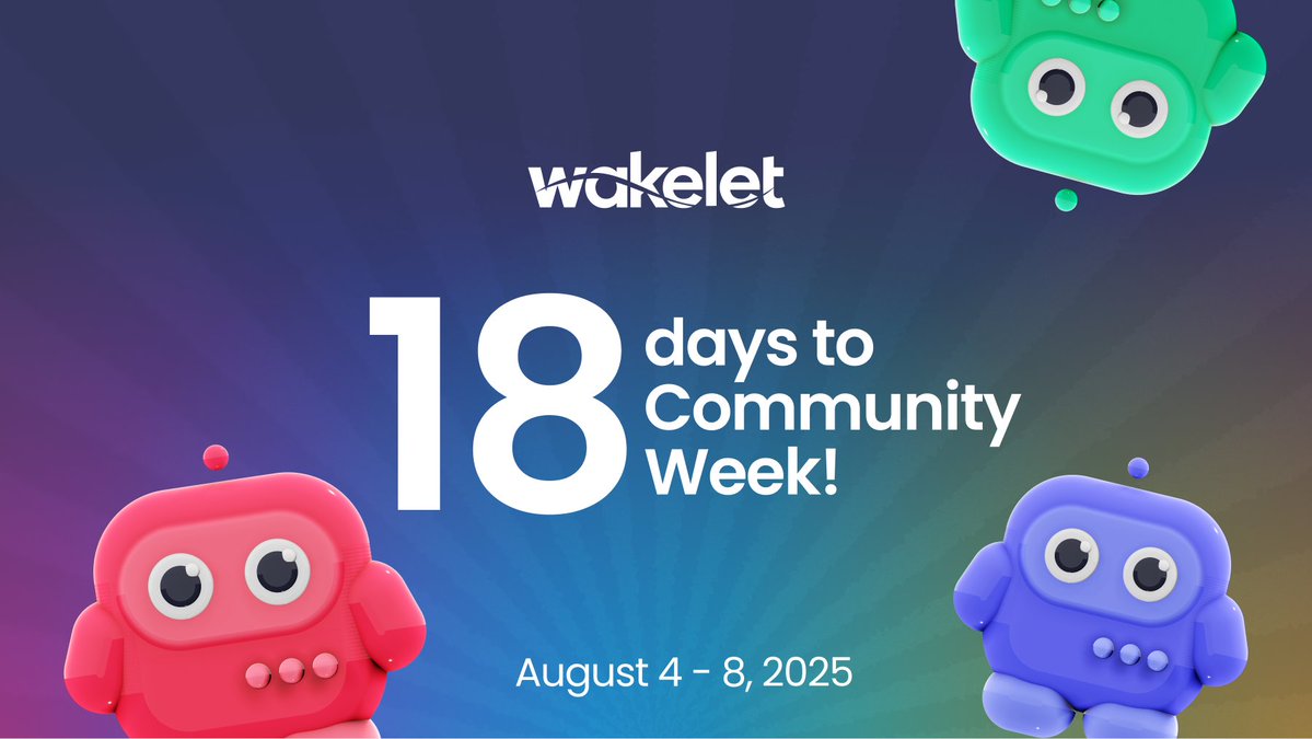 wakelet's tweet image. β³ 18 days and counting!
Wakelet Community Week is almost here. 5 days of learning, connecting & celebrating our amazing community! π
π
August 4β8
π Get your tickets now - community.wakelet.com/wcw25
#WakeletCommunityWeek #WCW25