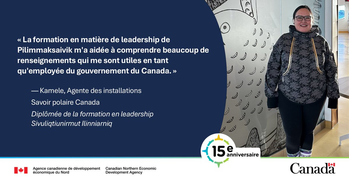 GdCCanNor (@gdccannor) on Twitter photo Depuis 2016, Pilimmaksaivik aide à attirer et à soutenir des membres de la communauté #inuite dans la fonction publique fédérale au #Nunavut. Le parcours de Kamele est un exemple de la façon dont Pilimmaksaivik fait une différence : ow.ly/Vvlg50WnJ0n <a href="/POLAIRECanada/">SavoirpolaireCanada</a> Depuis 2016, Pilimmaksaivik aide à attirer et à soutenir des membres de la communauté #inuite dans la fonction publique fédérale au #Nunavut. Le parcours de Kamele est un exemple de la façon dont Pilimmaksaivik fait une différence : ow.ly/Vvlg50WnJ0n <a href="/POLAIRECanada/">SavoirpolaireCanada</a>