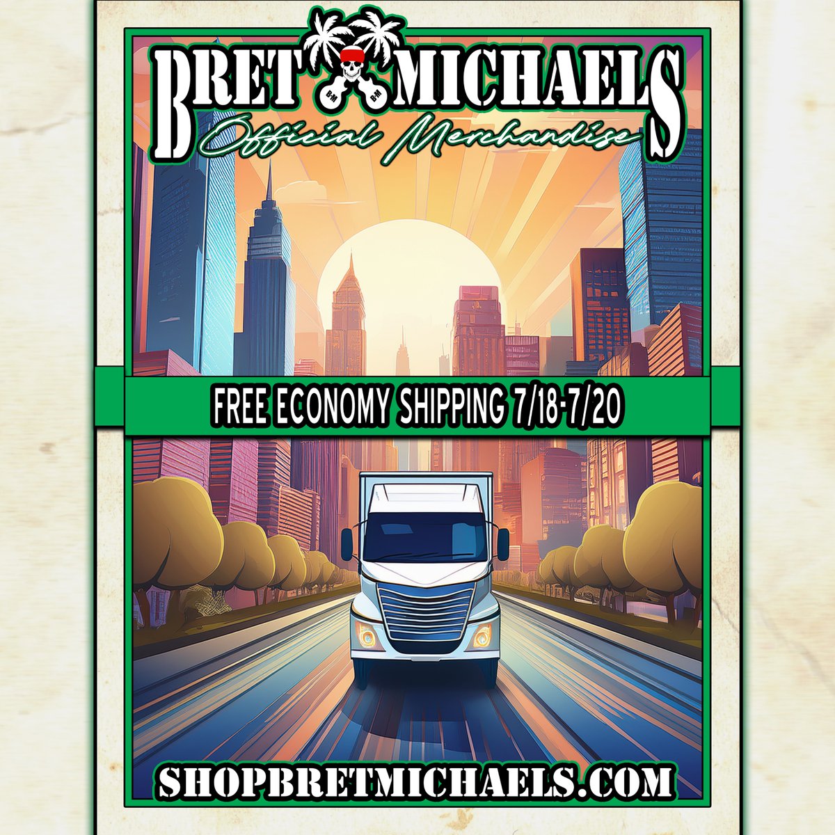 bretmichaels's tweet image. Free Economy Shipping Friday, July 18 through Sunday, July 20 at ShopBretMichaels.com!
shopbretmichaels.com/?a=JULYFREESHIP
#ShopBretMichaels #BretMichaels #Sale #OfficialMerch