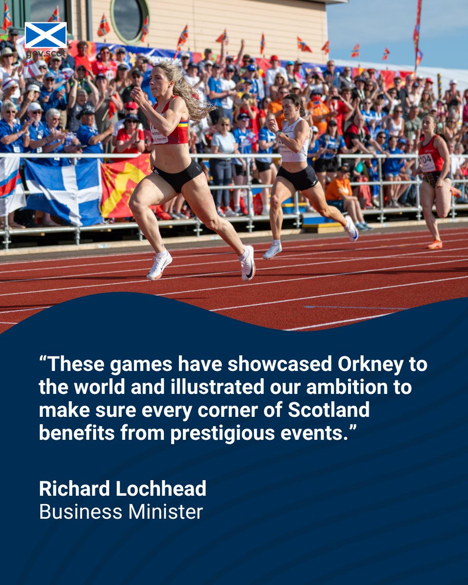 Scottish Government Finance and Economy (@scotgoveconomy) on Twitter photo Business Minister <a href="/RichardLochhead/">Richard Lochhead</a> has reflected on the success of the @Orkney2025 Island Games, which close later today.
The Games, which were the largest sporting event in #Orkney’s history, involved around 2,000 team members from 24 island groups around the world. Business Minister <a href="/RichardLochhead/">Richard Lochhead</a> has reflected on the success of the @Orkney2025 Island Games, which close later today.
The Games, which were the largest sporting event in #Orkney’s history, involved around 2,000 team members from 24 island groups around the world.