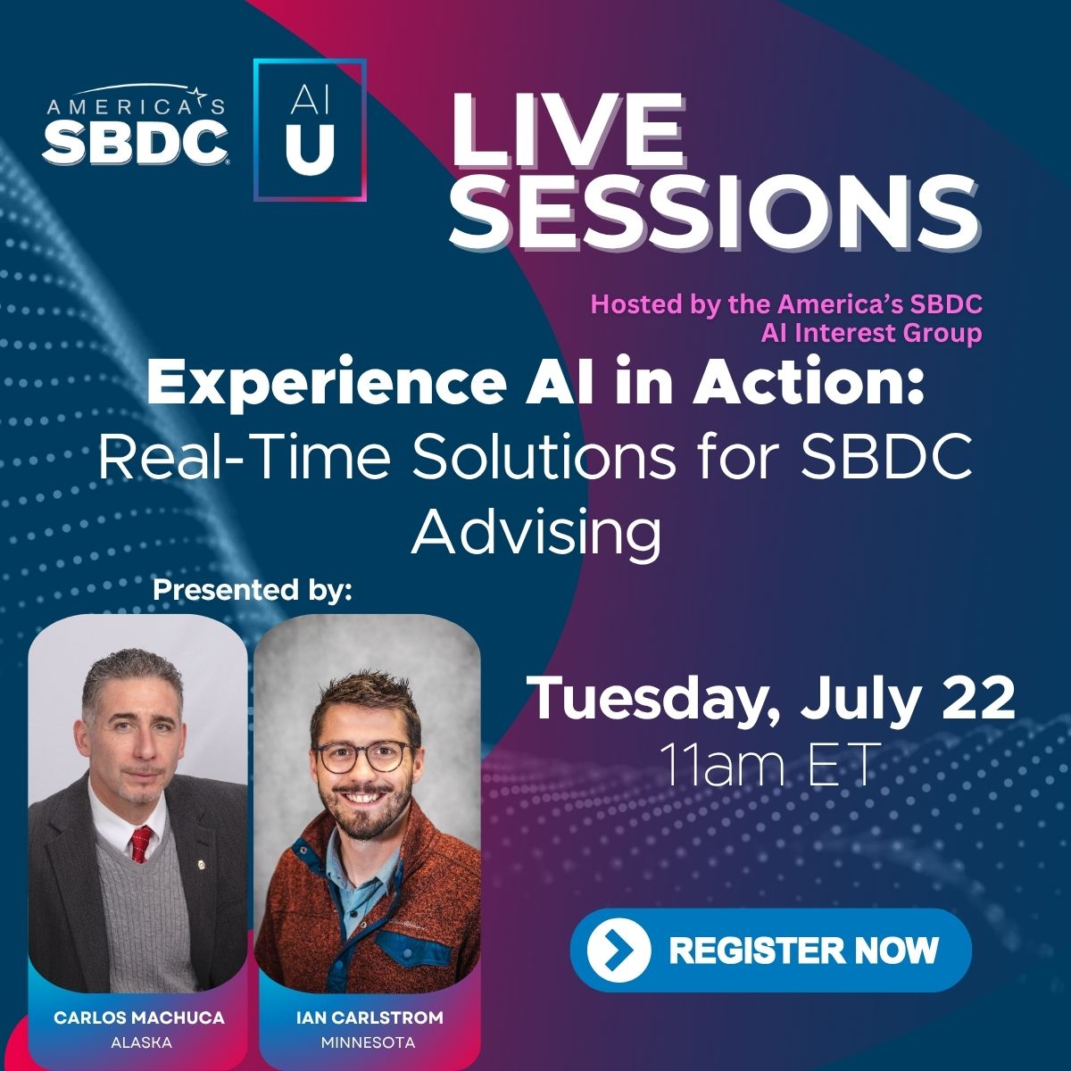 Ready to see AI tackle your biggest SBDC advising challenges? Join our hands-on session using leading AI platforms to solve actual scenarios—client intake, custom AI assistants &amp; more. No theory. Just real tools solving real problems. Register here: ow.ly/AO3l50WrhNL