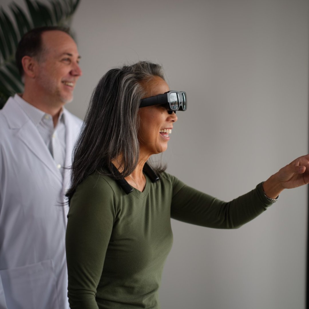 #eSightGo enhances central vision–what people can see in front of them (their field of view). For people with #LowVision and those considered legally blind, eSight Go can provide clearer, sharper vision. Learn more: esighteyewear.com/esight-go/  

#eSight  #MacularDegeneration