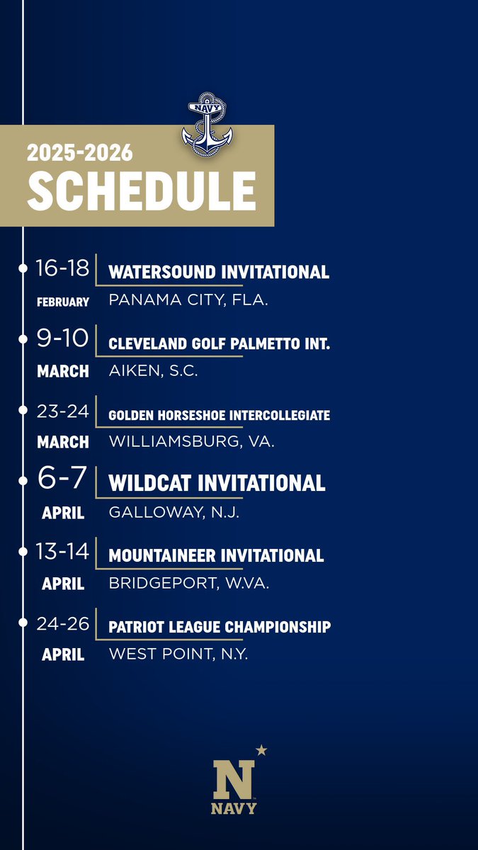 Navy Men's Golf tweet media
