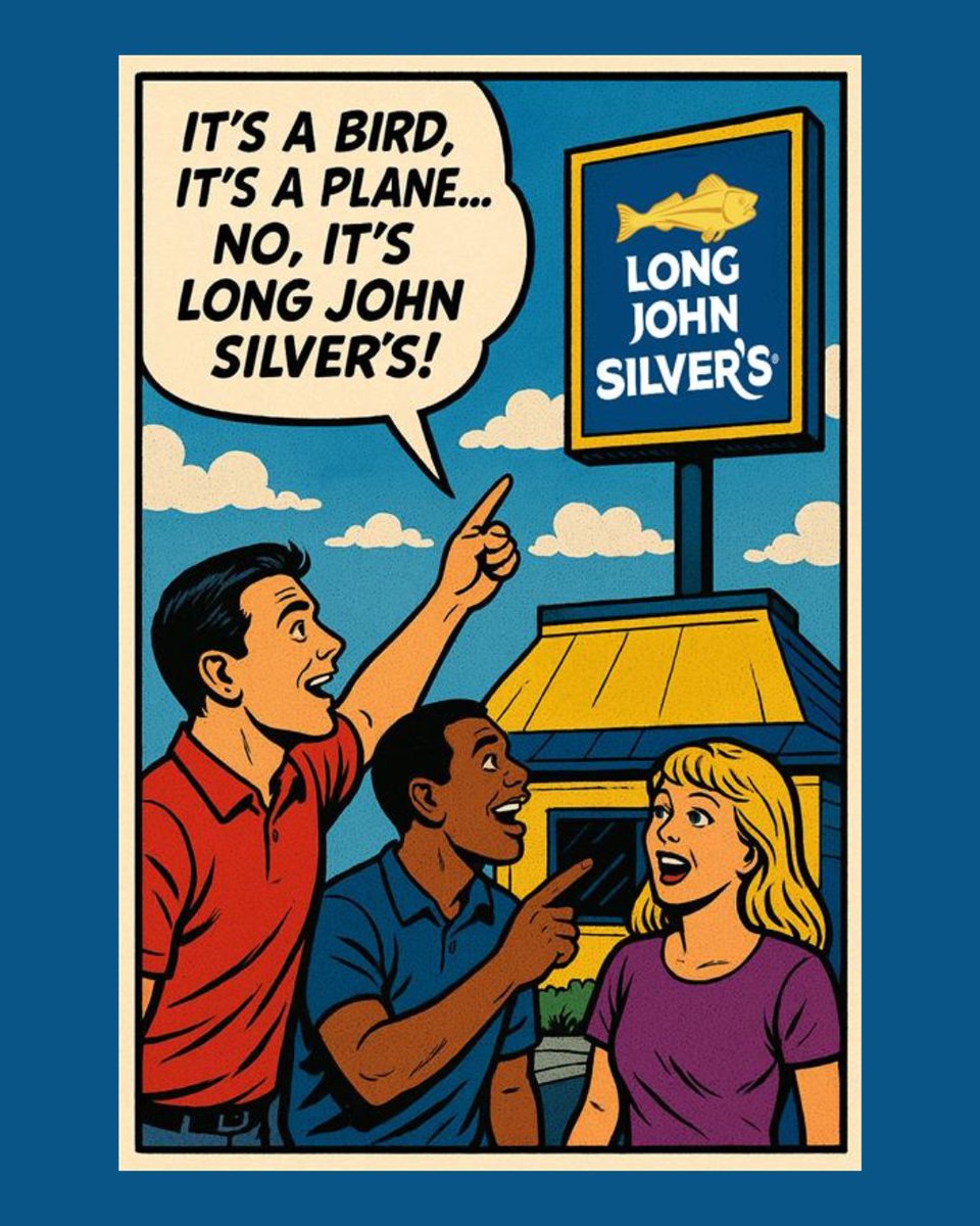 longjohnsilvers's tweet image. Saving the day, one fish plank at a time💙🐟 #LongJohnSilvers #Fish #Foodie #CraveWorthy #SeafoodFix