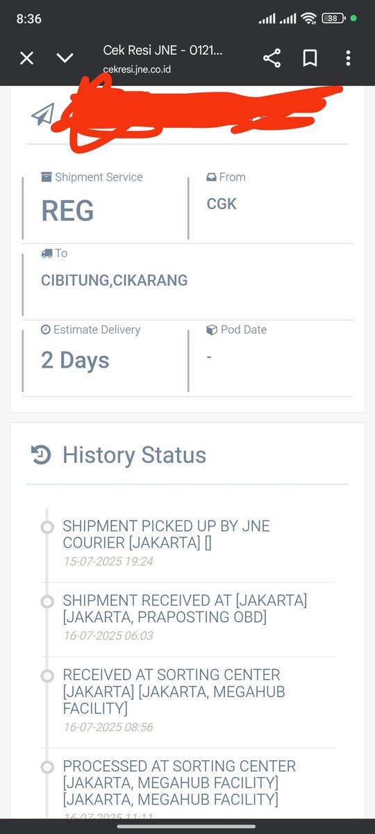 Elmansimbolon's tweet photo. @JNECare JNE tolong pekerjakan kurir yang bener. Paket uda 3 hari ga nyampe sampai sekarang, kurirnya dengan enteng bilang KELUPAAN!!! KENAPA KIAN HARI SEMAKIN BURUK PELAYANAN ANDA JNE!!! https://t.co/zlJJ1Hrb8A