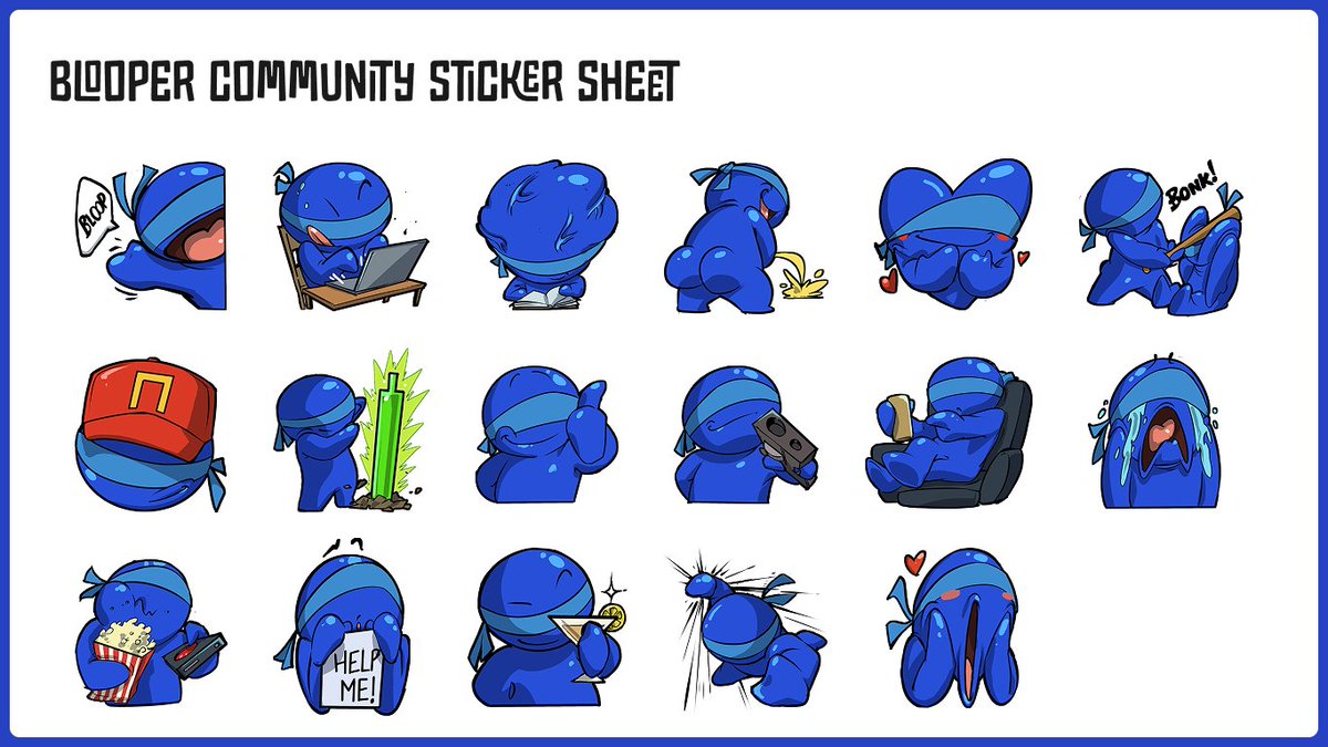 Introducing the Blooper community sticker pack, now live in Discord and Telegram.

Use them recklessly.
Tag your friends.
Start your sticker era.

Bloop.