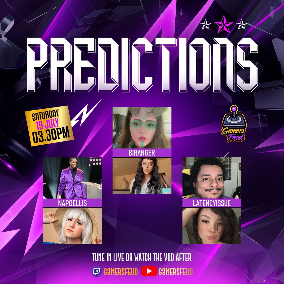Who is going to come out on top tomorrow in Feud or Flame at 3:30 PM Eastern?

We asked some of our staff and each predicted a separate  creator winning.

Do you think <a href="/Pixel_Vixx/">PixelVixx</a> <a href="/mostlyghostlyy_/">MOSTLYGHOSTLY ON KICK</a> or <a href="/Bianca310xo/">MOSA💰</a> wins or who do you think wins over NadeGod?