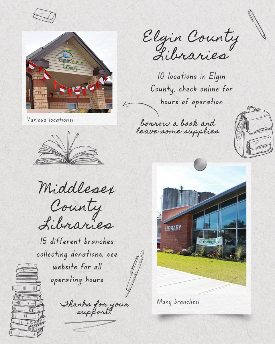 Here are the locations where you can drop off donations for the Best First Day. A big thank you to these locations and everyone else in the community helping to support the Drive. We're excited to start packing backpacks and help students have their #BestFirstDay