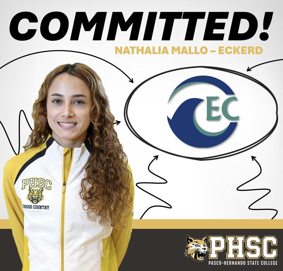 AthleticsPHSC's tweet image. COMMITTED. Nathalia Mallo of the Women’s Cross Country Team has committed to Eckerd College!
PHSC Athletics wishes you the best of luck in your future endeavors. Go Bobcats! 😼
#BackTheCats 🐾