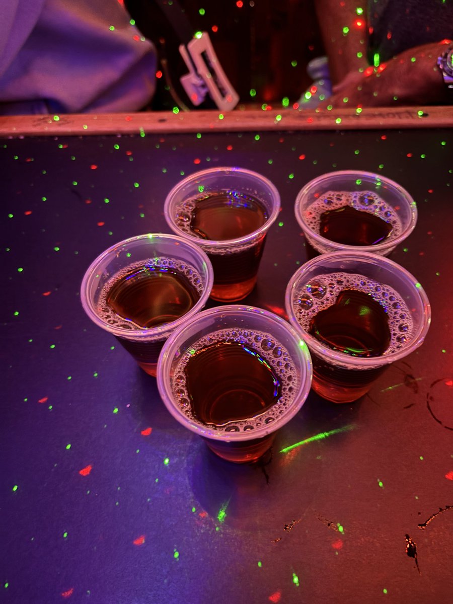 BereaBrett's tweet photo. Night one 20th Anniversary Ohio Brew Week.  Not an OU trip without Hot Nut shots! Long day ahead Friday! #OUOHYEA https://t.co/Yuo1PTbTc8