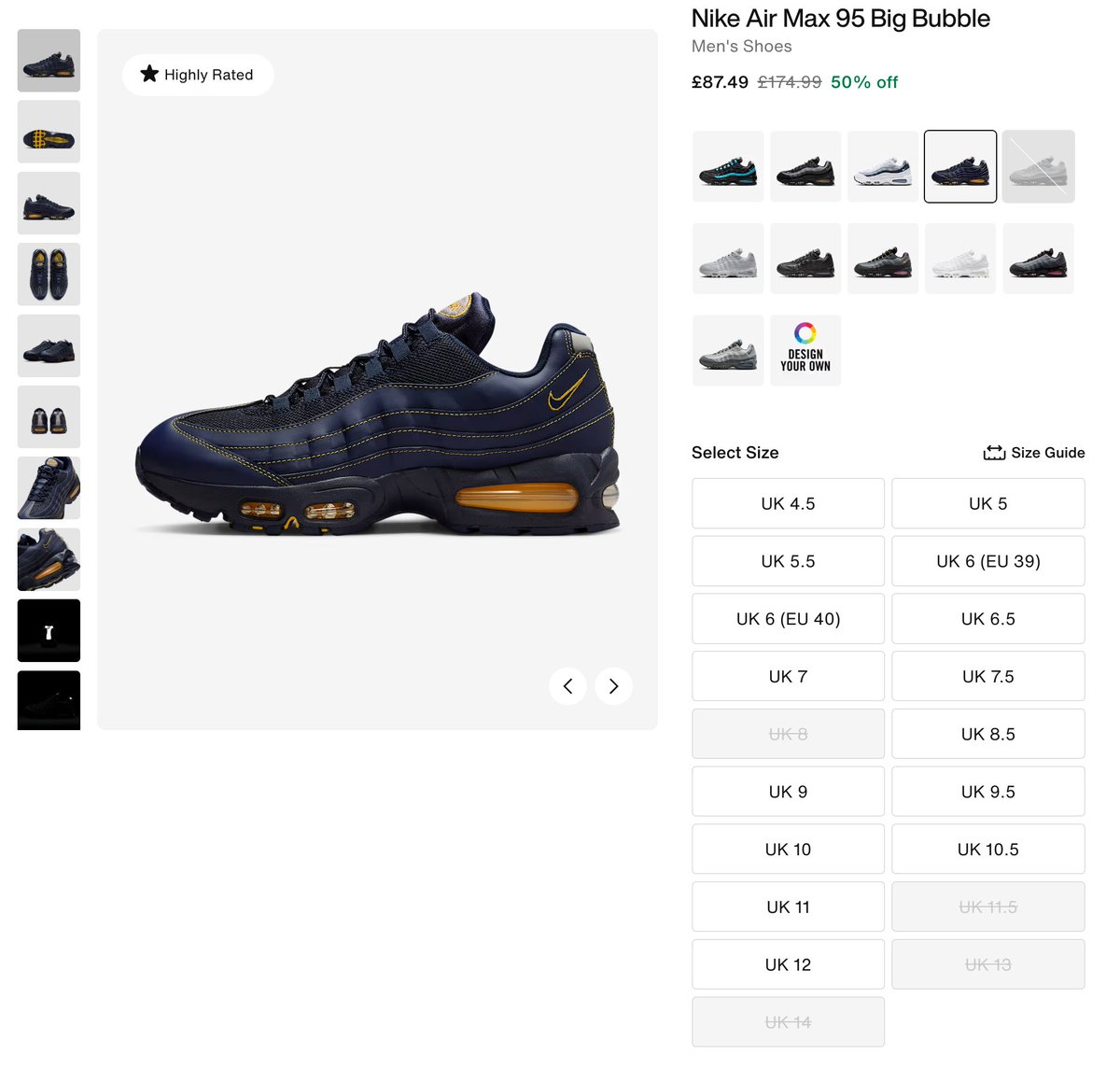 thesolerestocks's tweet image. #ad聽Nike Air Max 95 OG Big Bubble Michigan has RESTOCKED for聽拢87!
Link >聽c.thesolesupplier.co.uk/y5zo8tn