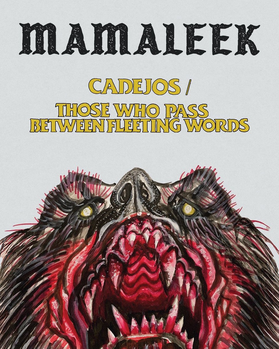TheFlenser's tweet image. Listen to Bay Area metal deconstructionists Mamaleek return with Cadejos + Those Who Pass Between Fleeting Words, a remixed and remastered collection for The Flenser Membership Series 7.
Listen: mamaleek.bandcamp.com