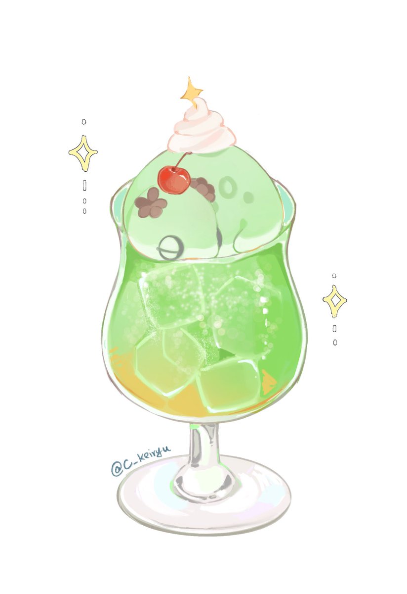c_keiryu's tweet image. 【MUUNGU】Ice cream soda 🍦🍹🫧

 #リヴリーファンアート