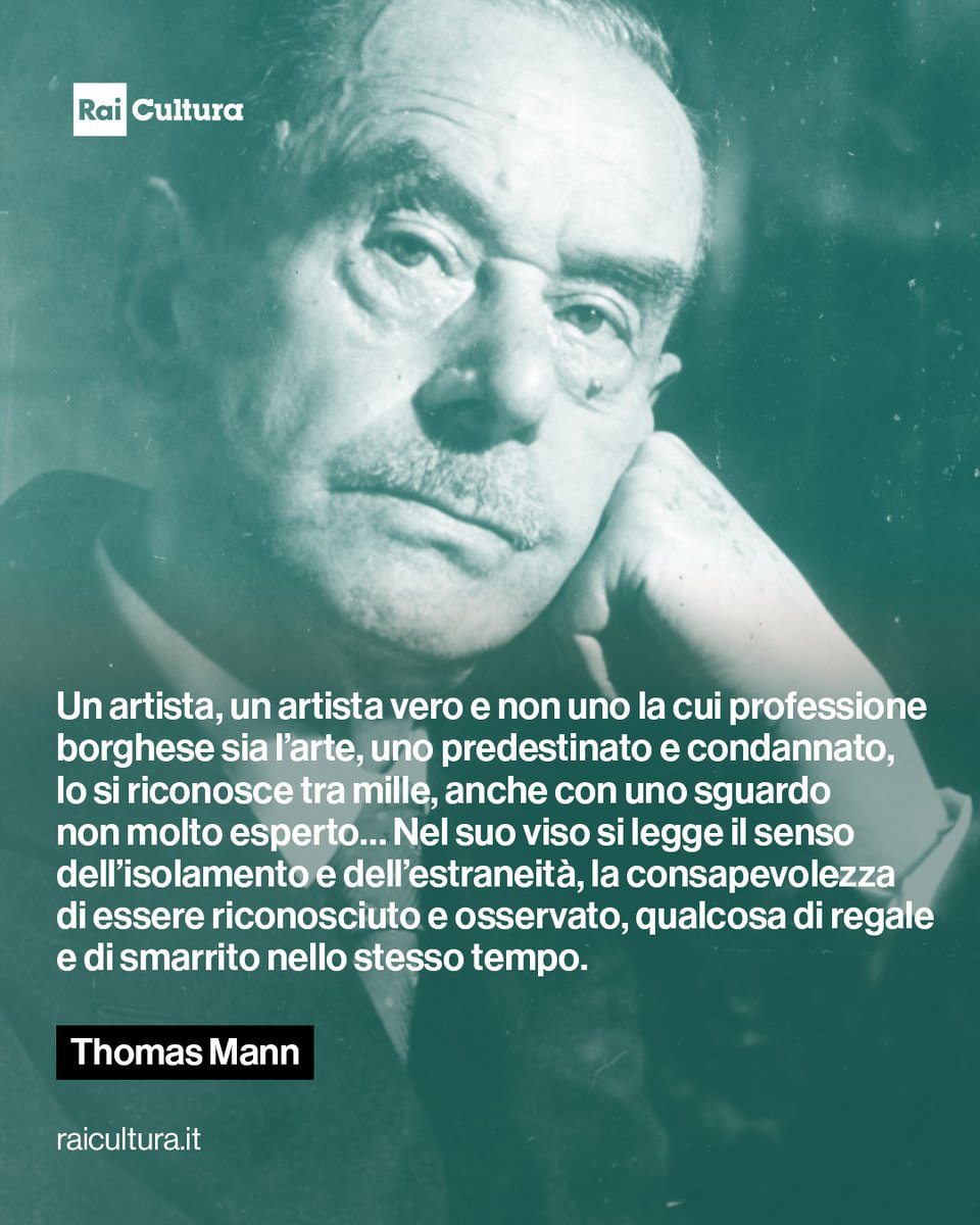 Un artista, un artista vero e non uno la cui professione borghese sia l’arte, uno predestinato e condannato, lo si riconosce tra mille, anche con uno sguardo non molto esperto…