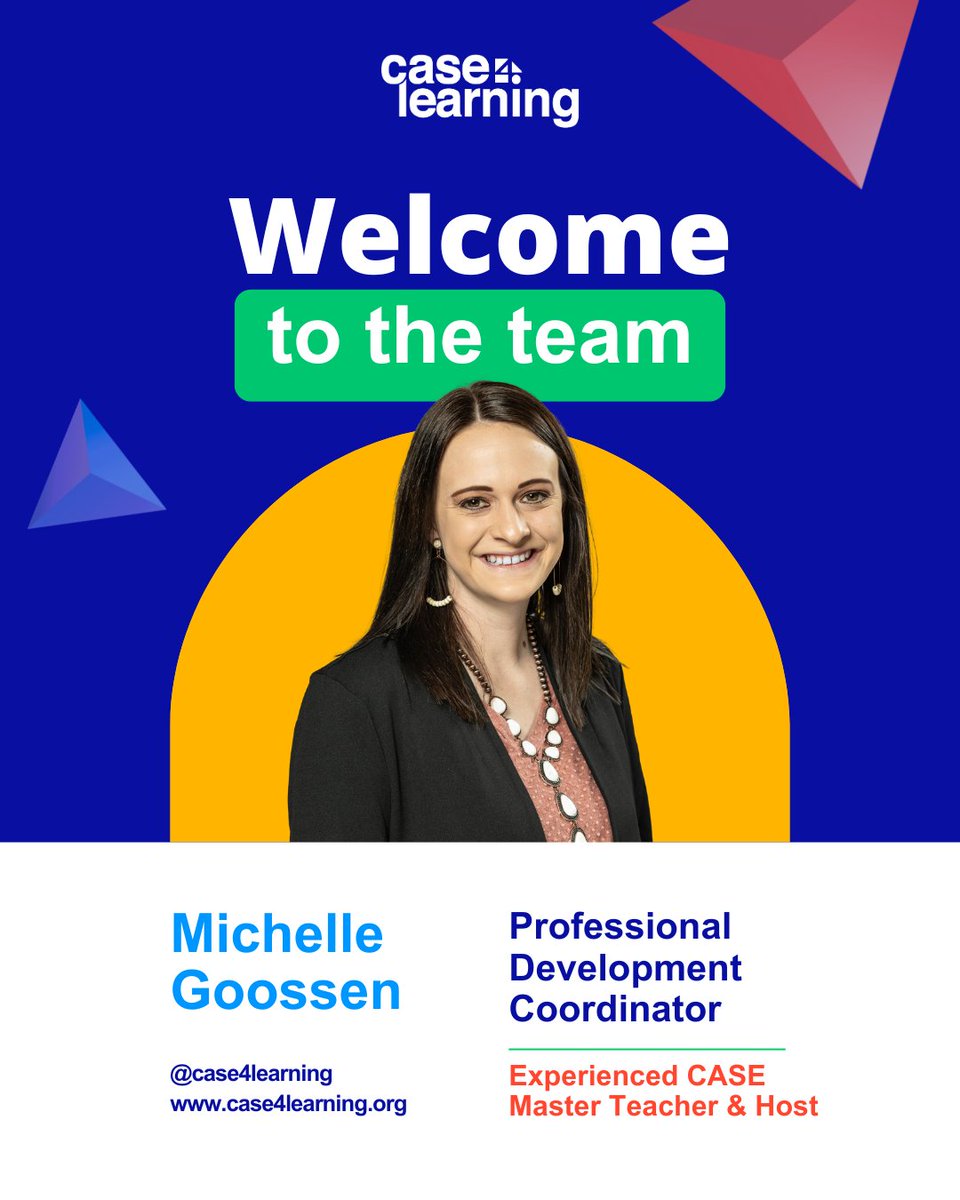 We’re proud to welcome Michelle Goossen as the new CASE Professional Development Coordinator!

We’re thrilled to have her leadership and experience guiding CASE professional development for ag teachers nationwide!

#ExperienceCASE #TeachCASE
#CASECurriculum #CASE4Learning