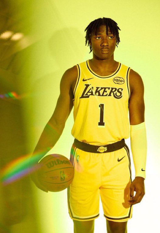First Look in Lakers uniform, he’s back to his original number #1. Let’s Go Lakers Nation @ProspectsBasketball <a href="/QVBasketball/">Quaker Valley Basketball</a>