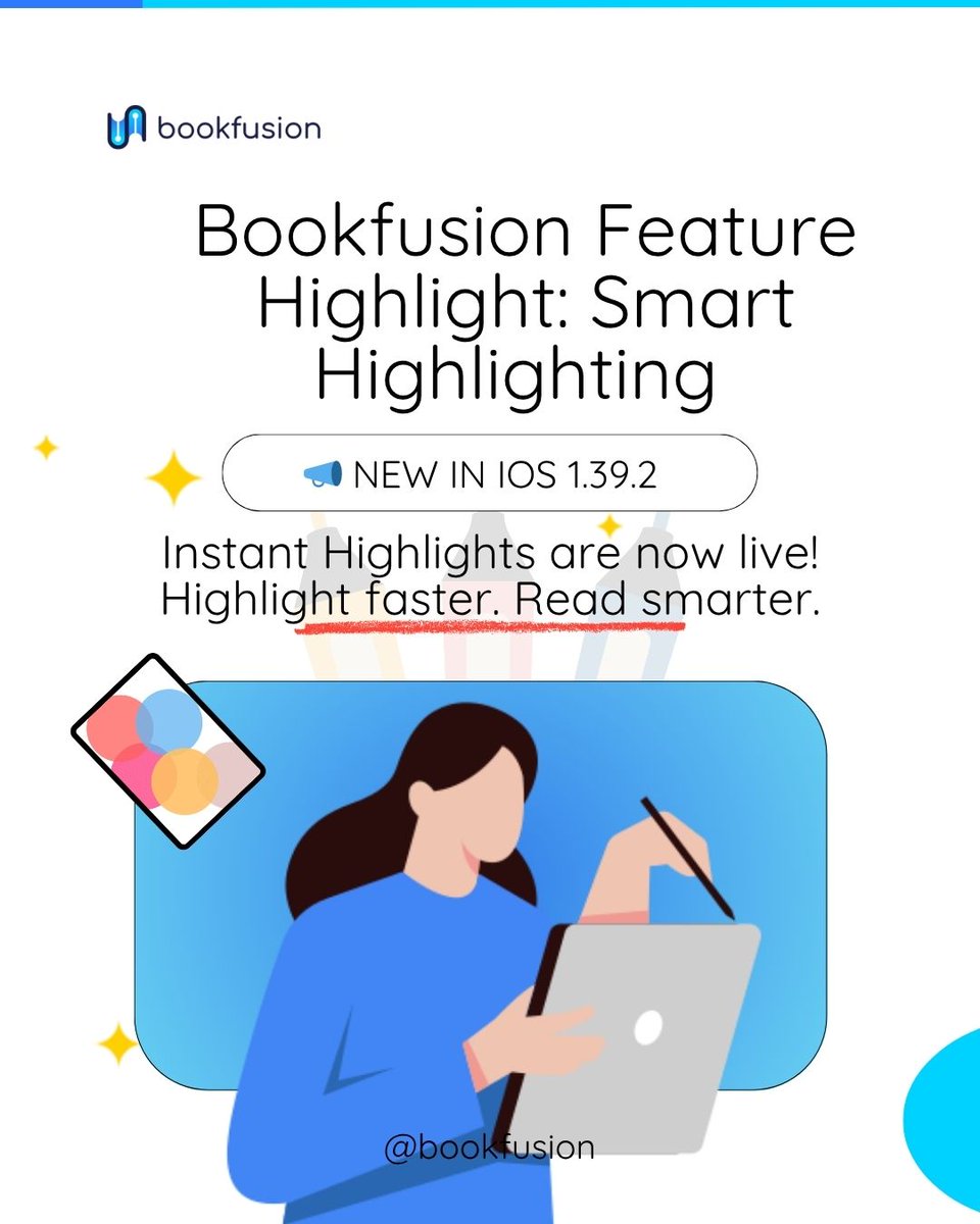 BookFusionHQ's tweet image. Finally live in iOS 1.39.2 — highlight text instantly, without any extra taps.

No more delays. No more interruptions. Just capture the words that matter.

Try it now — and let us know how it changes your reading flow.

#BookFusion #FeatureUpdate #ReadingMadeEasy