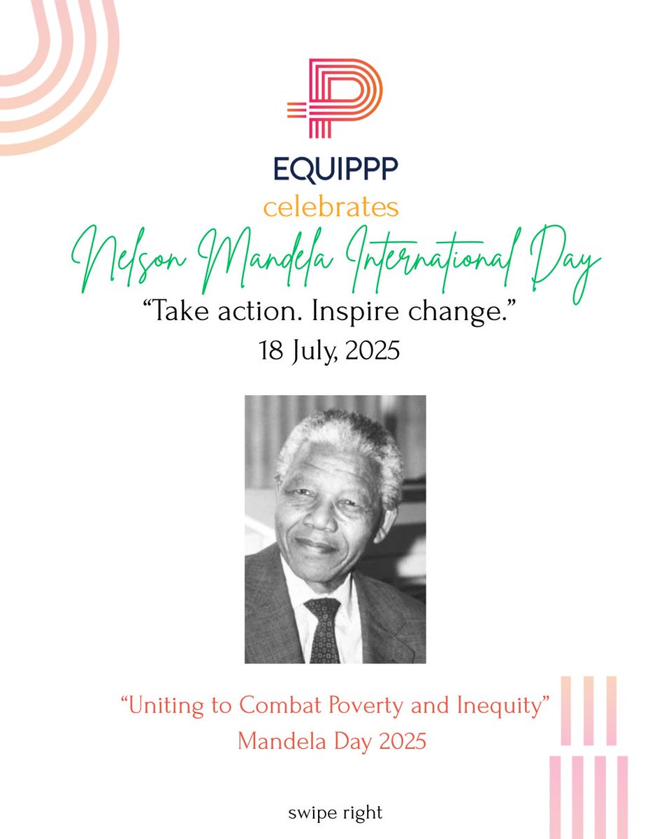 EquipppSocial's tweet image. This Mandela Day, EQUIPPP reflects on @ncbn P4 model aligned with our mission to foster cross-sector collaborations for social impact. 
#MandelaDay2025 #P4 #EQUIPPP #CBN