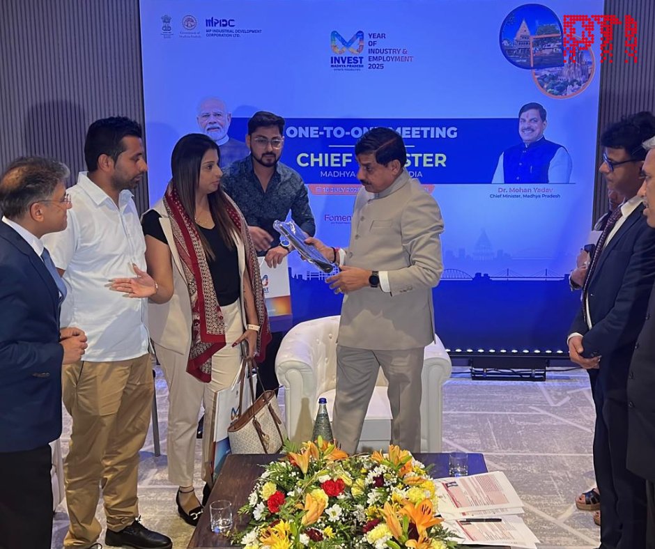 PHOTO | On the third day of his Spain tour, Madhya Pradesh Chief Minister Dr Mohan Yadav (<a href="/DrMohanYadav51/">Dr Mohan Yadav</a> ) engaged in a series of one-on-one meetings with key business leaders. During one such interaction, he met Mr. Jaideep Nanwani, Vice President of the SOGO Group, along with