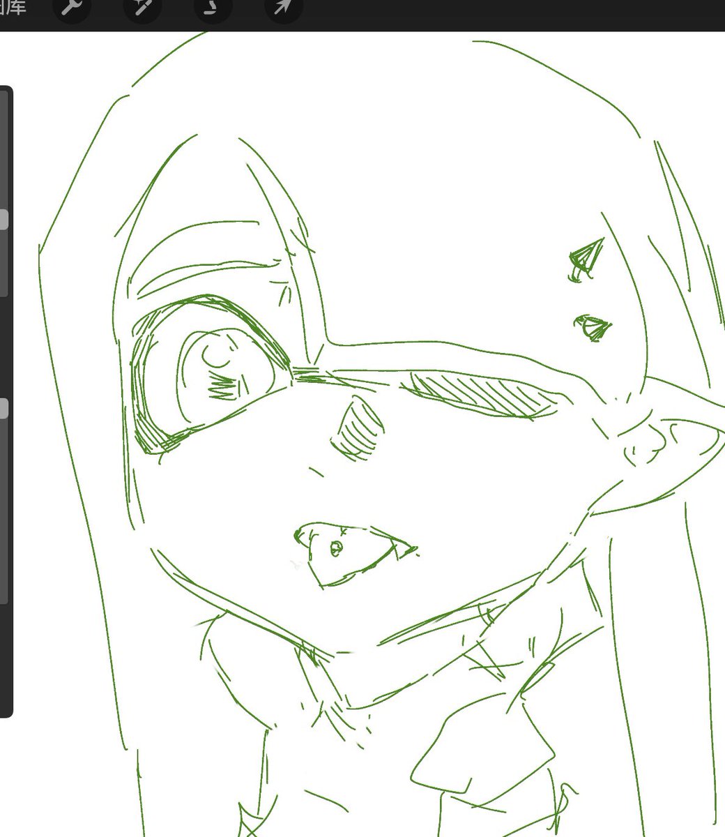 zzzzgnaid's tweet image. 钉是不是能打在头发上...？
#splatoon3