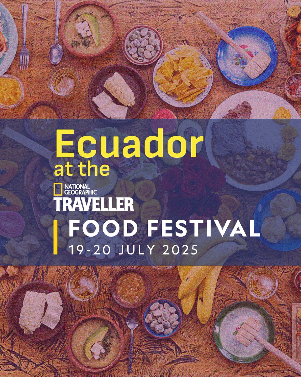 ¡Ecuador presente en el  <a href="/NatGeoTravelUK/">National Geographic Traveller (UK)</a> Food Festival!  

Acompáñanos mañana y el domingo en el Business Design Centre (Islington), donde podrás disfrutar las delicias de la comida ecuatoriana. 🇪🇨🥘1/4 <a href="/TurismoEc/">Viceministerio de Turismo Ecuador 🇪🇨</a> <a href="/CancilleriaEc/">Cancillería del Ecuador 🇪🇨</a> <a href="/ProEcuador_/">PRO ECUADOR</a>