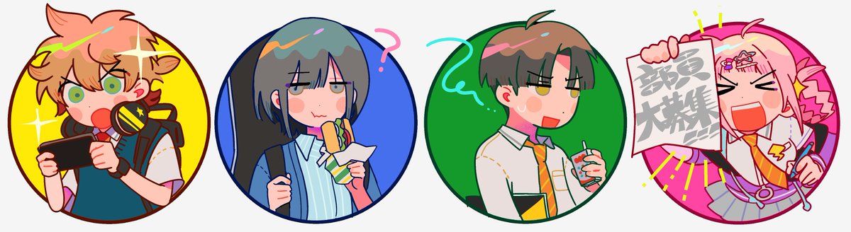 全員分描きたくて描いた　#数エール