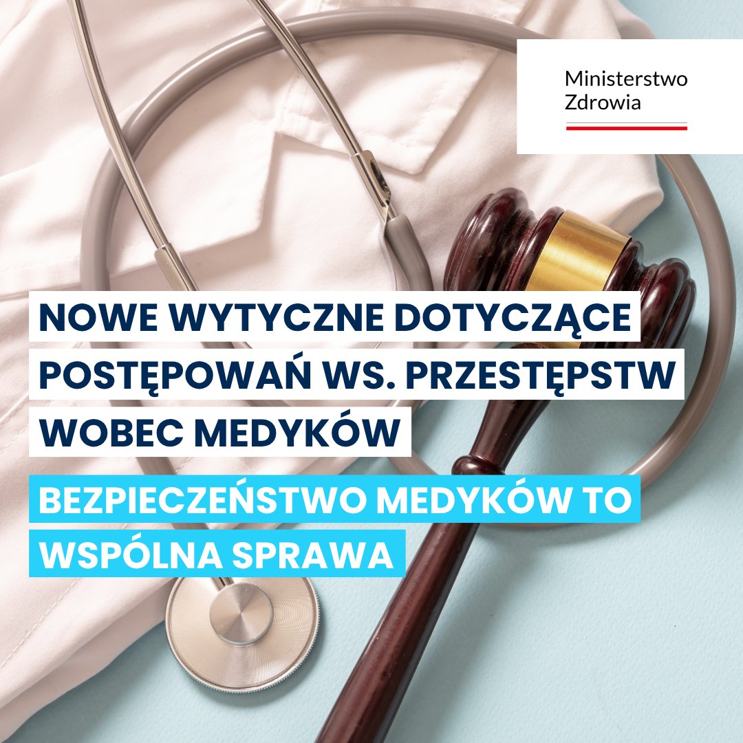 MZ_GOV_PL's tweet image. ❗ Nowe wytyczne Prokuratora Generalnego mają zapewnić szybką i skuteczną reakcję na przemoc wobec personelu medycznego. 👩🏻⚕️
To odpowiedź na postulaty środowisk medycznych i efekt ustaleń ze spotkań z minister zdrowia Izabelą @Leszczyna oraz przedstawicielami rządu.
👨🏻⚖️ Każda…