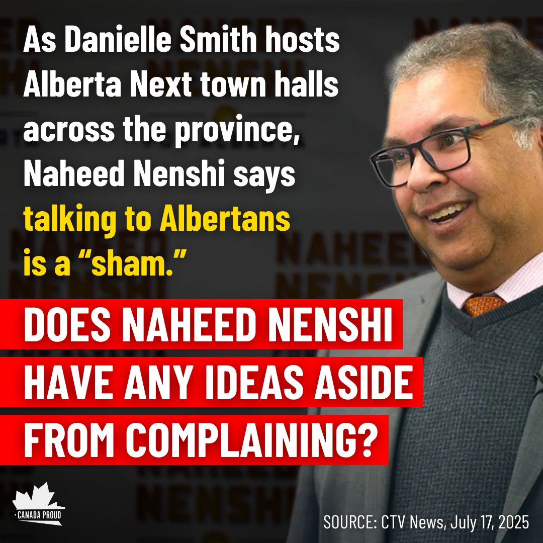 WeAreCanProud's tweet image. Why doesn't Nenshi want the premier to hear from Albertans?