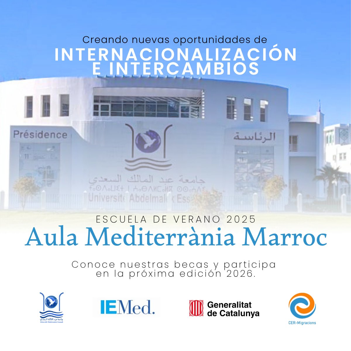 🎓 Estudia migraciones desde una mirada crítica y accede a experiencias internacionales como el #AulaMediterrània 🇲🇦🇪🇸

Este julio, desde <a href="/CER_Migracions/">CER Migracions</a> participamos en su 1ª edición en Marruecos. ¡Tú puedes ser parte!

🔗 Inscripciones: cermigracions.org/master/