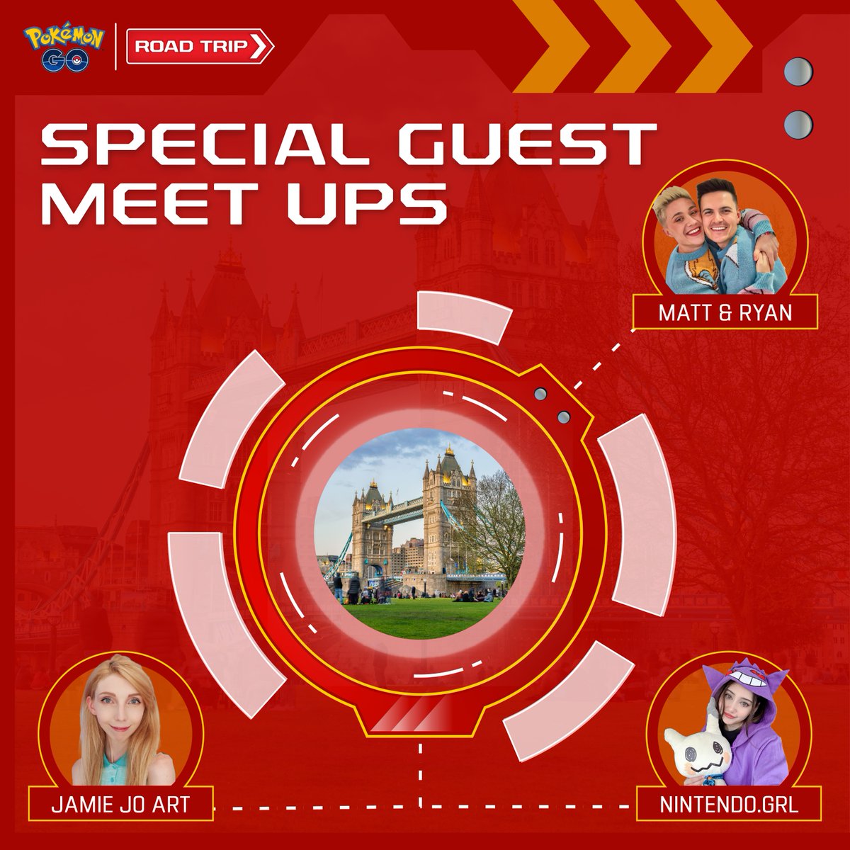 pokemongoappuk's tweet image. The Pokémon GO Road Trip Truck is rolling into London this Saturday! 🚚
Gear up to meet Matthew&Ryan, JamieJoArt, @Tiredango, @IncensedPodcast, @NextonAlex, RAPokemon, and take part in Community Ambassador meetups! 🤩
Full schedule: bit.ly/44lgpGM
#PokemonGORoadTrip